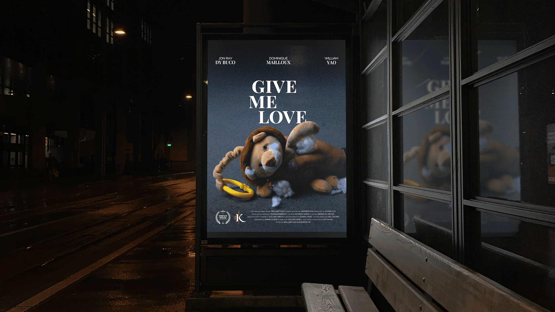 Give Me Love poster mockup