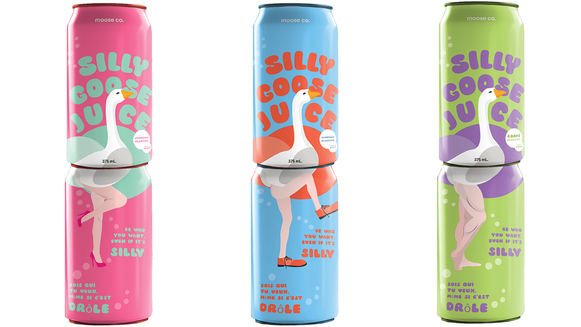 stacked can mockups for all flavours
